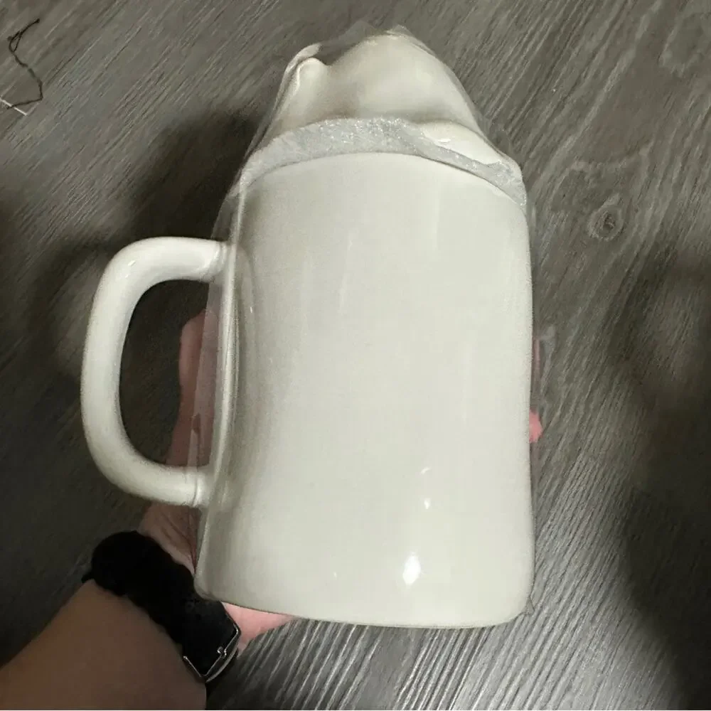 Rae‎ Dunn White “Boo” Mug w/ Ghost DecorativeTopper NWT Halloween Spooky